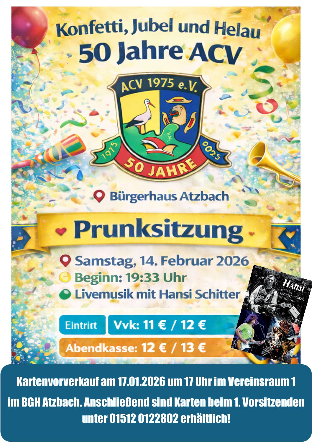 Prunksitung Atzbacher Carnevalsverein 1975 e.V.